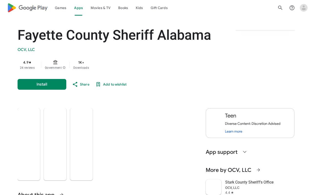 Fayette County arrest lookup tools in the sheriff Android app