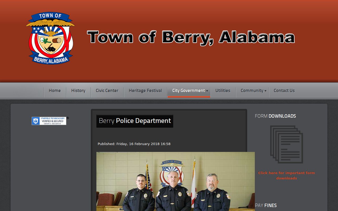 Berry Police Department source for Berry criminal records