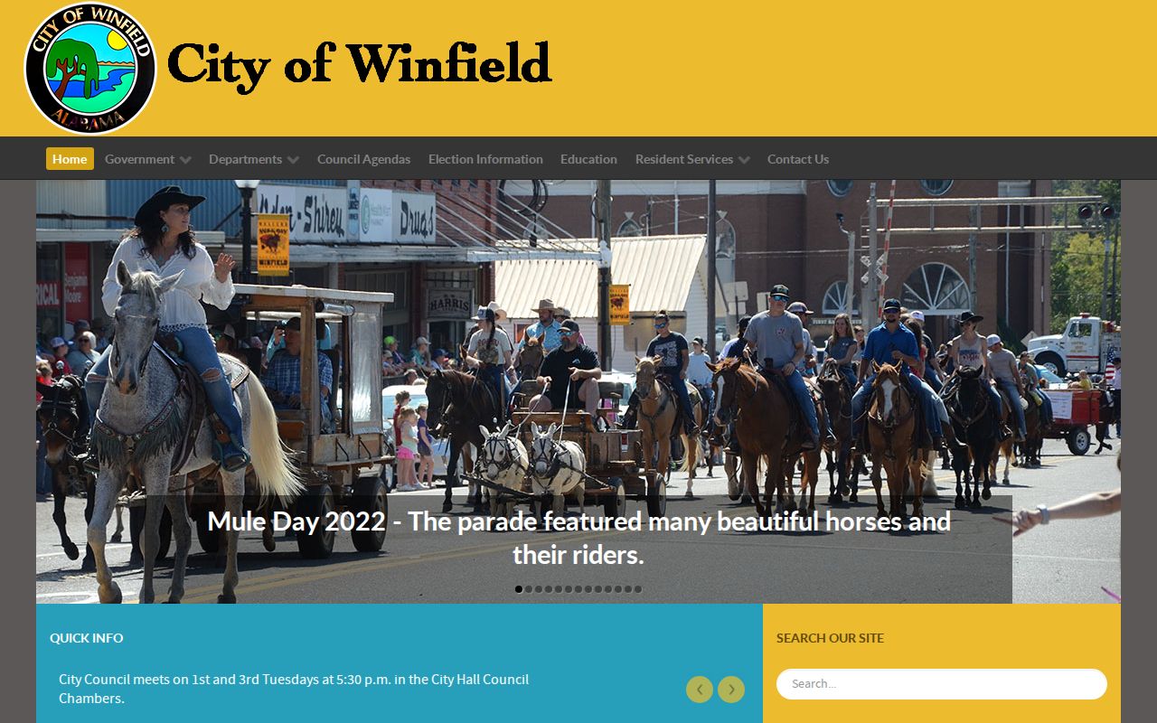 Winfield criminal records city government homepage